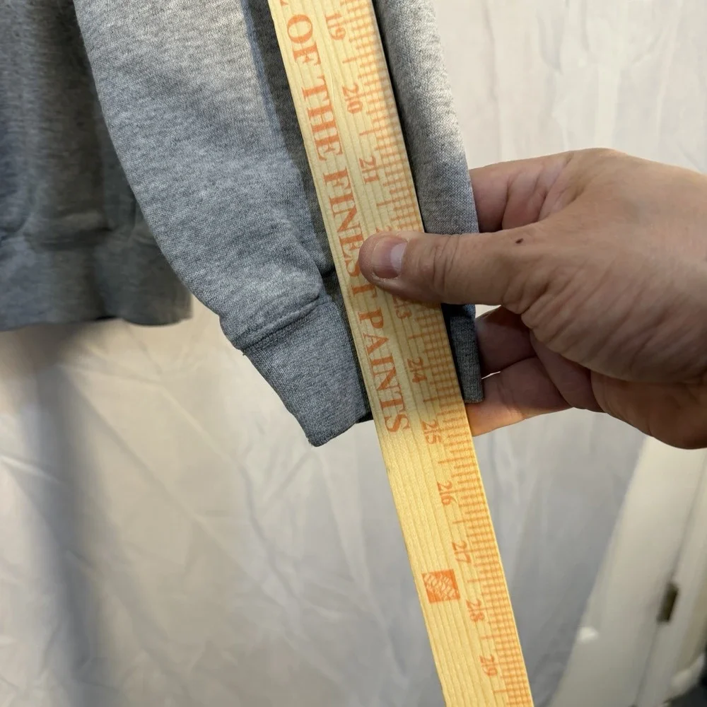 Carhartt‎ Hooded Sweat Parka Pullover Drawstring Hoodie Gray Distress M